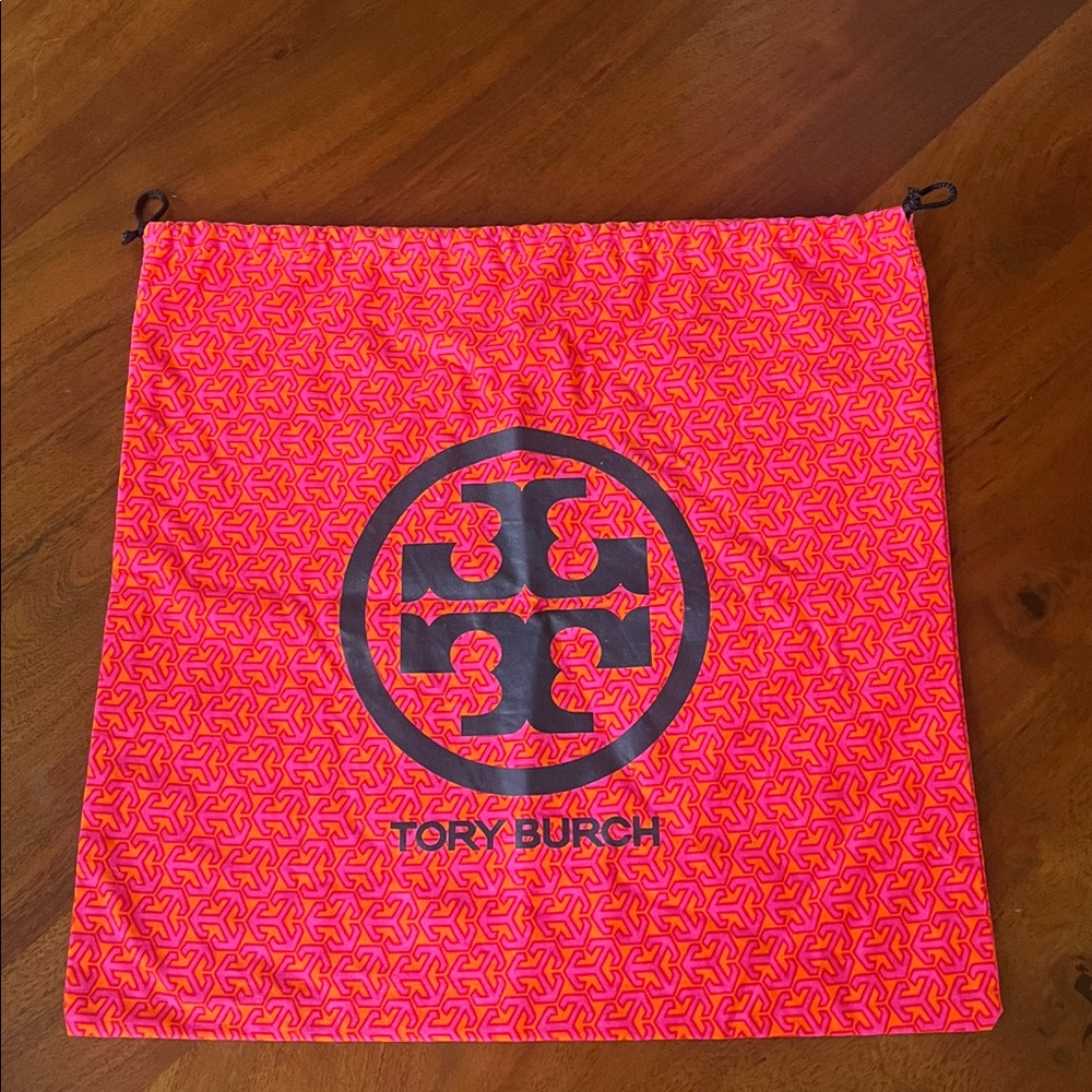 Tory Burch Neon Pink Patterned Pouch
